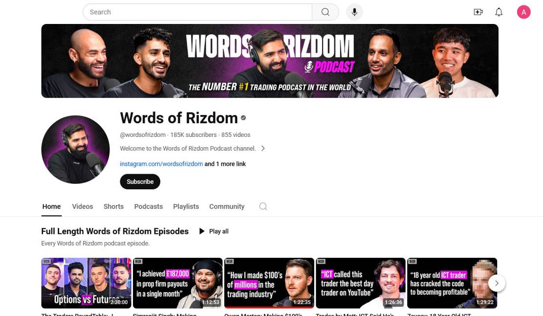 Words of Rizdom podcast